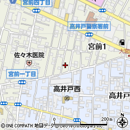 東京都杉並区宮前1丁目9-5周辺の地図