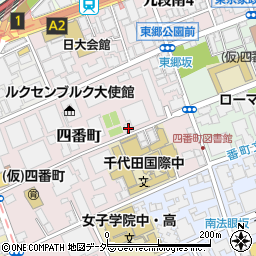 東京都千代田区四番町2-13周辺の地図