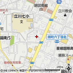 東京都立川市錦町5丁目8周辺の地図
