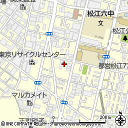 江戸川松江郵便局周辺の地図