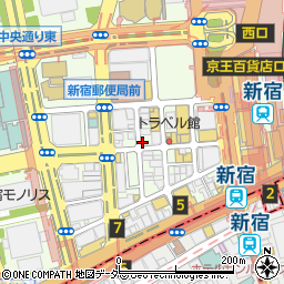 和風個室居酒屋 よりみち 新宿西口店周辺の地図
