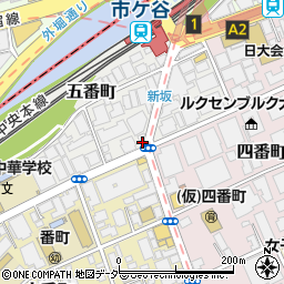 東京都千代田区五番町6-6周辺の地図