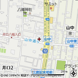 武蔵けやき寮周辺の地図
