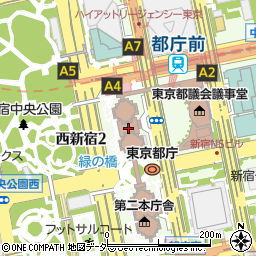 東京都庁周辺の地図