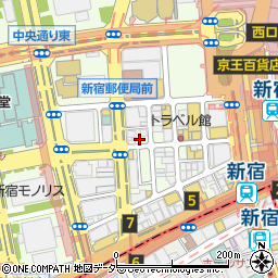 完全個室×海鮮と和牛 伊勢屋 西新宿本店周辺の地図
