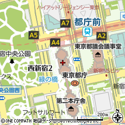 東京都　福祉保健局発熱相談センター周辺の地図
