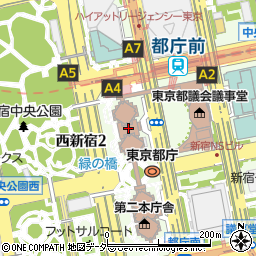 東京観光情報センター東京都庁周辺の地図