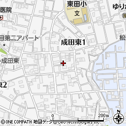東京都杉並区成田東1丁目周辺の地図