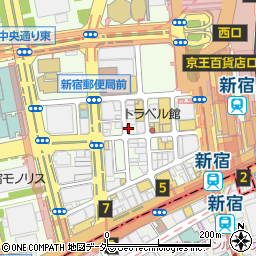 ラケル RAKERU 新宿西口店周辺の地図