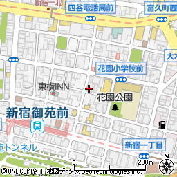 株式会社文明堂東京　新宿本店周辺の地図