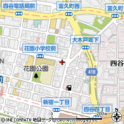 新宿御苑 泰然周辺の地図