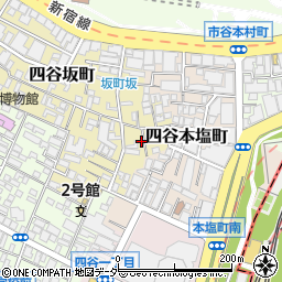 東京都新宿区四谷坂町1-22周辺の地図