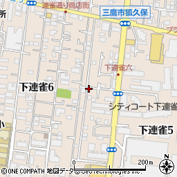 下連雀6丁目櫻井宅"akippa駐車場周辺の地図