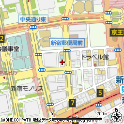 ａｕショップ　新宿西口店周辺の地図