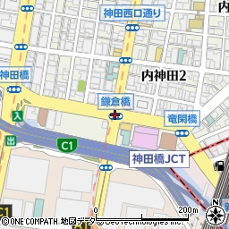 鎌倉橋周辺の地図