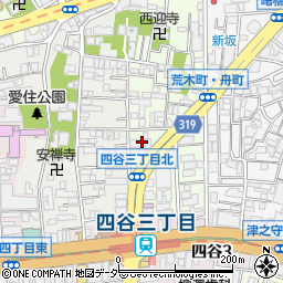 東京都新宿区舟町7周辺の地図