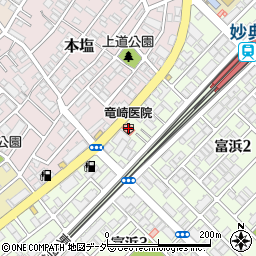 竜崎医院周辺の地図