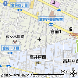 東京都杉並区宮前1丁目9-12周辺の地図