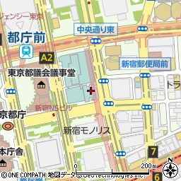 京王プラザホテル　錦周辺の地図