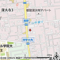 ヤマト運輸三鷹支店周辺の地図