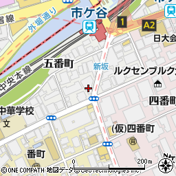 東京都千代田区五番町6周辺の地図