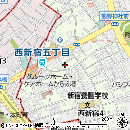 東京都新宿区西新宿4丁目4-11周辺の地図