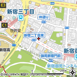 ＭＥＮ’Ｓ・ＨＡＩＲＰＥＲＣＵＴ　新宿店周辺の地図
