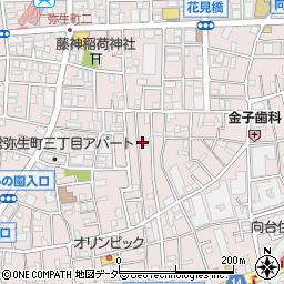 東京都中野区弥生町3丁目4-5周辺の地図