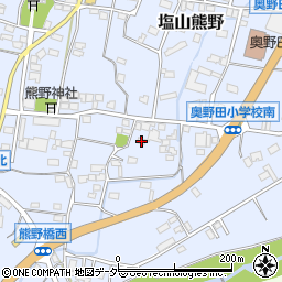山梨県甲州市塩山熊野1307周辺の地図