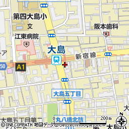 ニッポンレンタカー大島駅前営業所周辺の地図