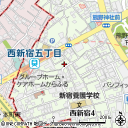 東京都新宿区西新宿4丁目4-6周辺の地図
