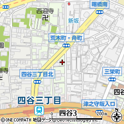 東京都新宿区舟町5周辺の地図