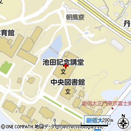 池田記念講堂周辺の地図