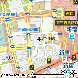 西新宿応援団 大分からあげと鉄板焼 勝男周辺の地図