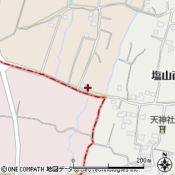 山梨県甲州市塩山下塩後1085周辺の地図