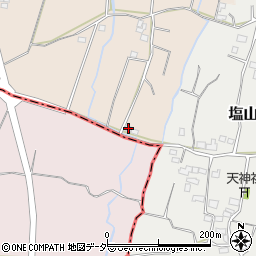 山梨県甲州市塩山下塩後1085-3周辺の地図