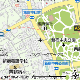 接待・会食・個室 たくあん・牡丹亭 新宿 都庁前周辺の地図