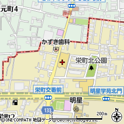 京王ストア栄町店周辺の地図