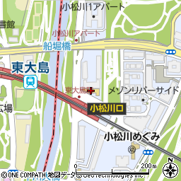 セブンイレブン東大島駅前店周辺の地図