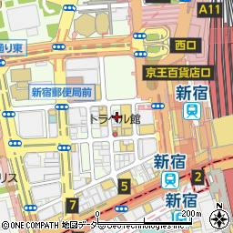 リーガルシューズ　新宿西口店周辺の地図
