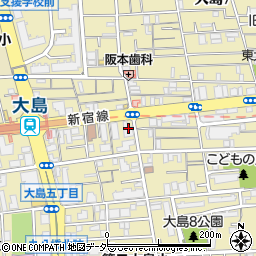 くすりの福太郎大島５丁目店周辺の地図