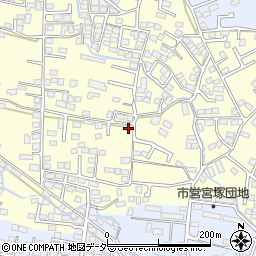 山梨県甲府市山宮町1424周辺の地図
