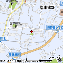 山梨県甲州市塩山熊野1310周辺の地図