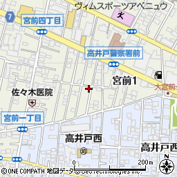 東京都杉並区宮前1丁目9-11周辺の地図