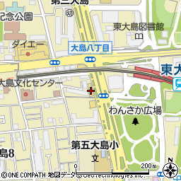 東京都江東区大島8丁目42-17周辺の地図