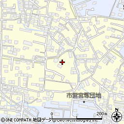 山梨県甲府市山宮町1832周辺の地図