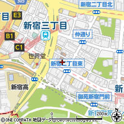 博多天神 新宿東口店周辺の地図