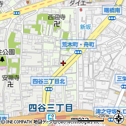 東京都新宿区舟町8周辺の地図