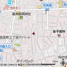 東京都中野区弥生町3丁目4-10周辺の地図