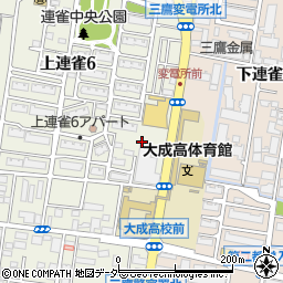 東京都三鷹市上連雀6丁目6周辺の地図